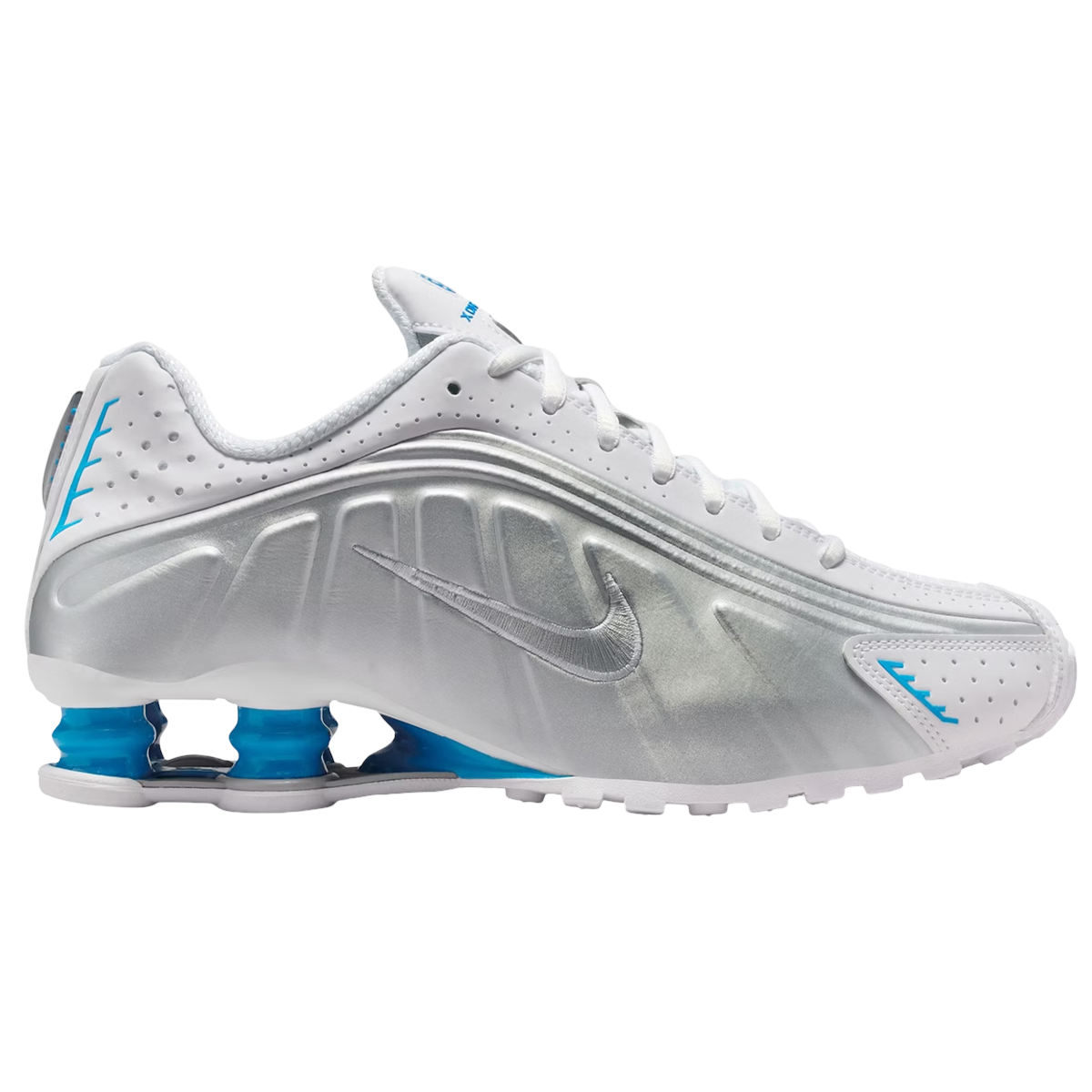 Nike Shox White Blue Hero Silver