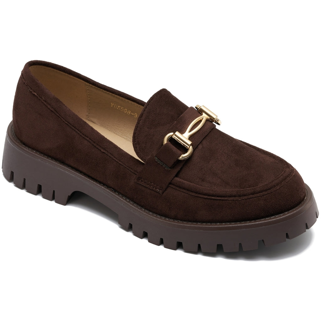 Fabiana Dame Loafers Yu5598 Brown