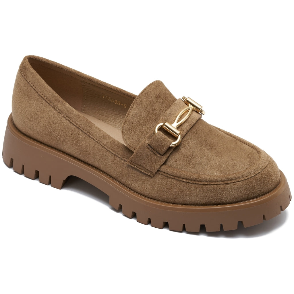 Fabiana Dame Loafers Yu5598 Kaki