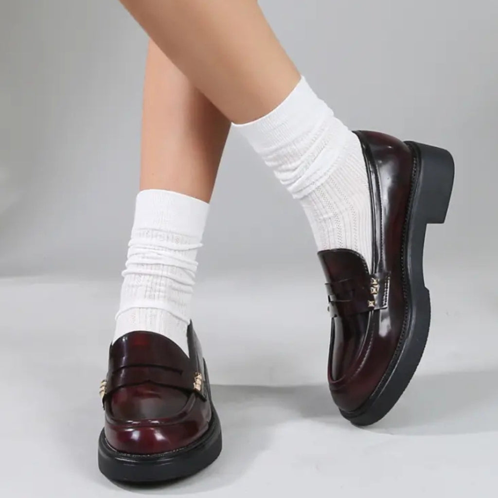 Tyra Dame Loafers Yu5598 Dark Red