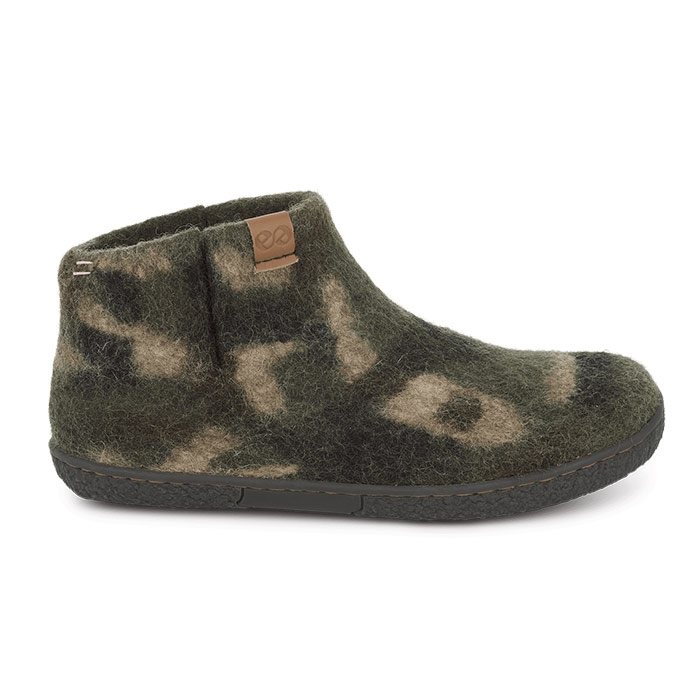 Green Comfort Nepal Mix Olive Hjemmesko Slides