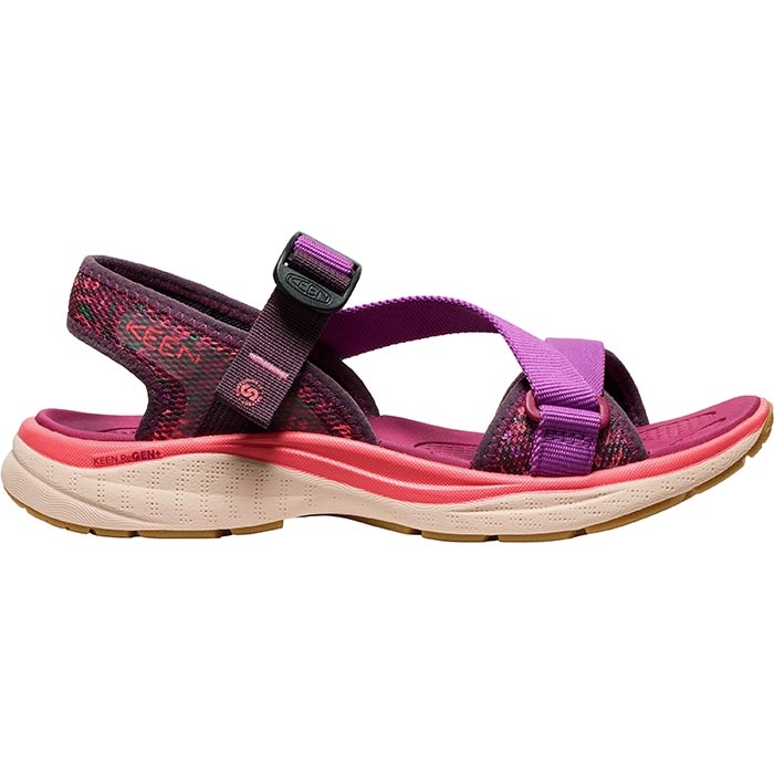 Keen Leiki Open Toe Sandal Kvinder Damer Plum Sandaler