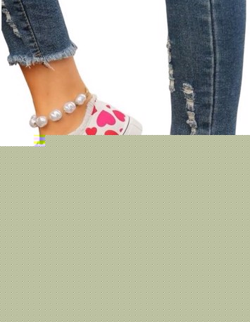 Sneakers Fede Sneakers Hvid Med Pink Hjerter