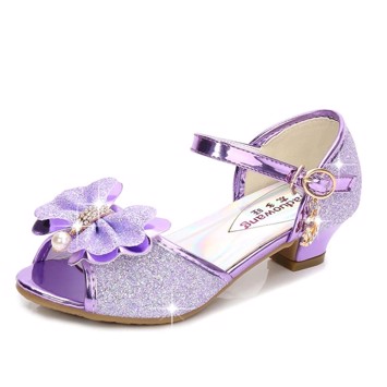 Børnefest Sandal Miss Cindrella Lys Lilla Fint Glimmer