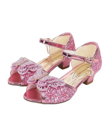 Børnefestsko Alberte Sandal Pink Med Sommerfugldetalje
