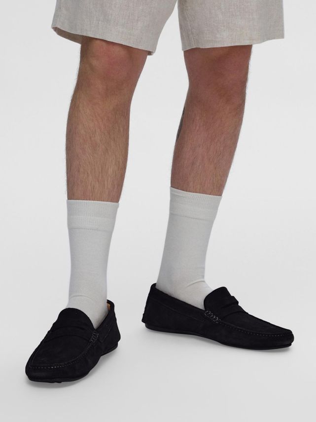 Slhsergio Suede Penny Driving Shoe