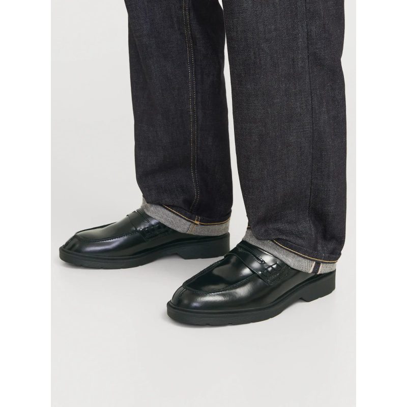 Jack & Jones Dax Loafers Sort Læder Til Herre